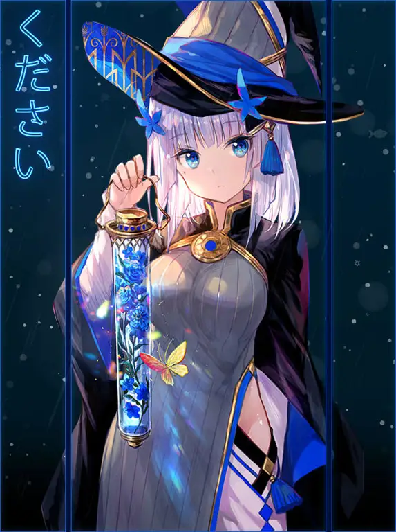 Gadis Anime Magis Ilustrasi gadis anime magis