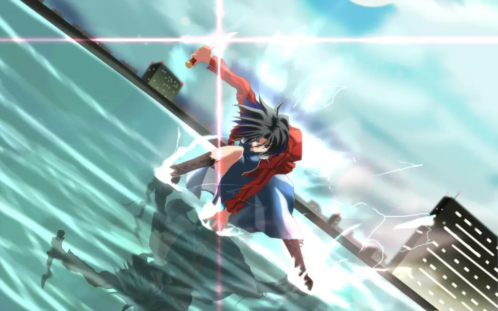 Pertarungan yang Mengesankan Adegan pertarungan epik dalam anime.