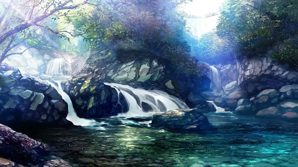 Pemandangan Indah dalam Anime Santai Gambar pemandangan anime yang menenangkan