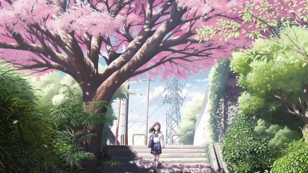 Momen-momen menenangkan dalam anime sol Gambar gadis anime yang sedang bersantai