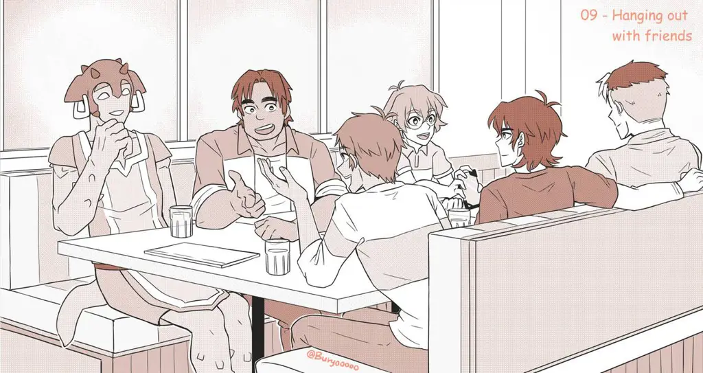 Momen persahabatan yang menghibur dalam anime Teman-teman anime sedang bercanda dan bersenang-senang