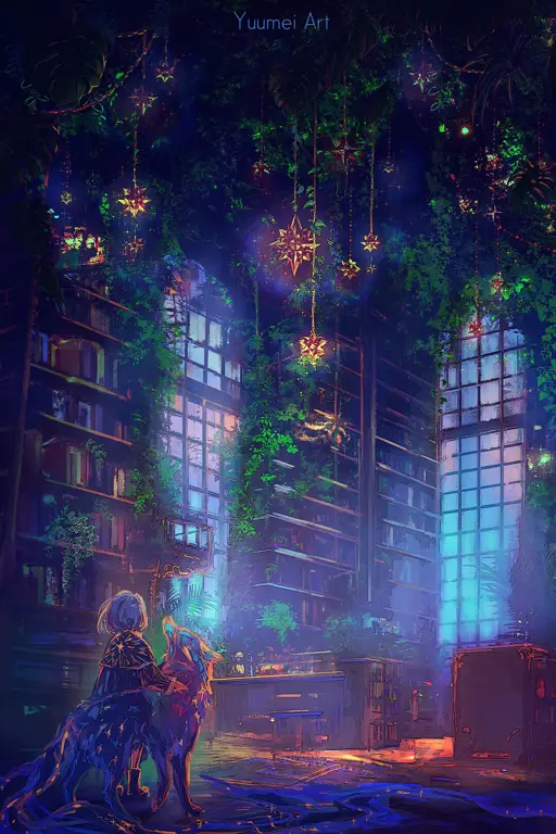 Petualangan di Dunia Lain Pemandangan dunia fantasi dalam anime