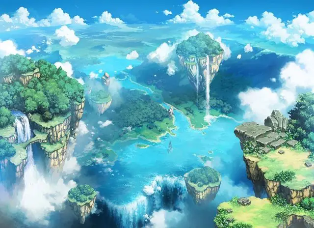 Keindahan Dunia Isekai Pemandangan dunia fantasi dalam anime