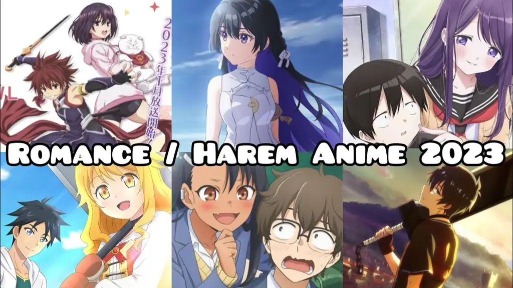 Adegan Romantis Anime Harem Potongan gambar adegan romantis dalam anime harem