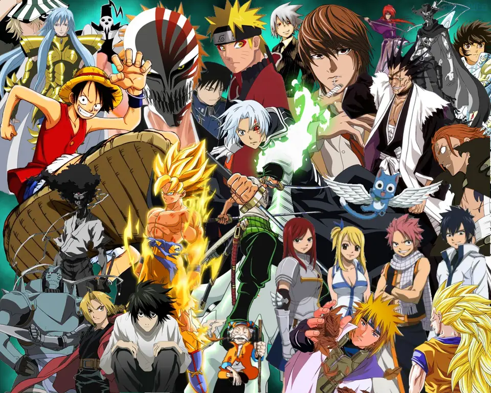 Karakter Anime Favorit Berbagai karakter anime yang populer