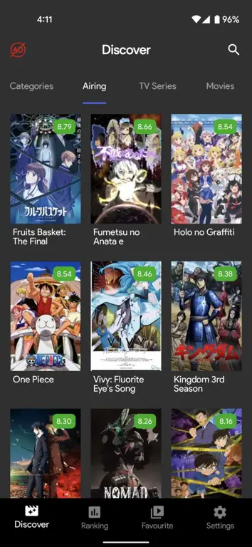 Menikmati Anime di Ponsel Menonton anime di smartphone