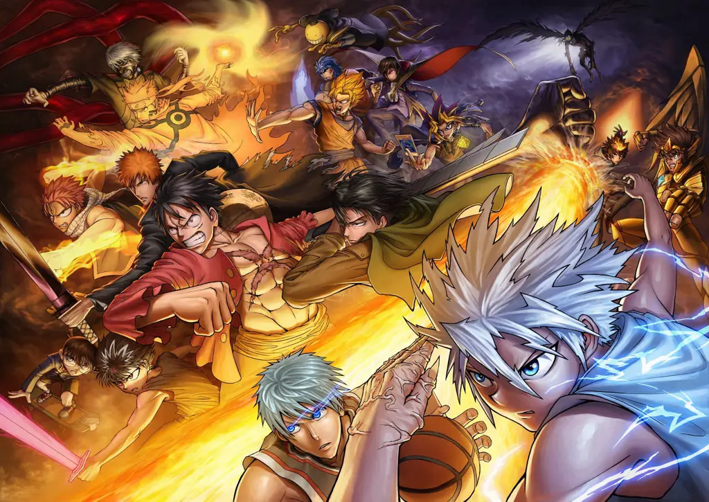 Koleksi anime yang beragam Berbagai karakter anime
