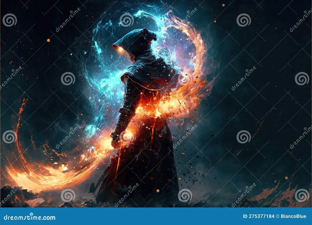Kekuatan yang luar biasa dalam dunia isekai Karakter fantasi yang kuat dengan kekuatan sihir
