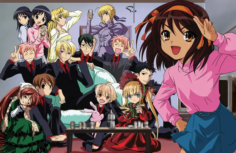 Menikmati Anime Reinkarnasi Bersama Teman Gambar pesta nonton anime bersama teman-teman