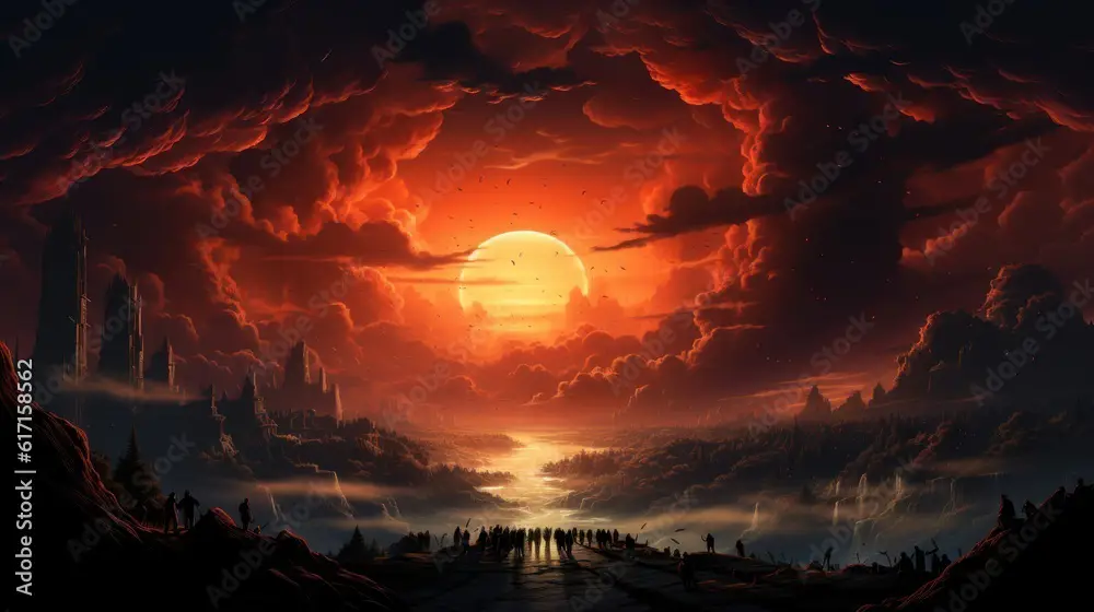 Gambar adegan pertarungan epik di anime
