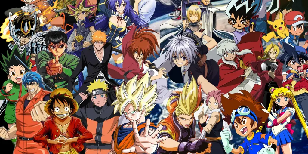 Ilustrasi karakter anime overpowered yang kuat Karakter Anime Overpowered