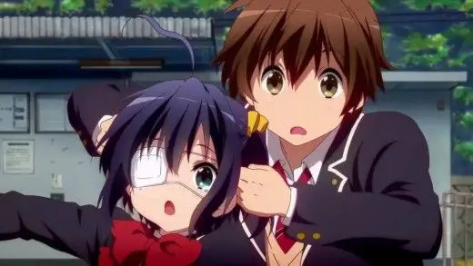 Momen Romantis di Festival Sekolah Gambar adegan romantis di festival sekolah anime