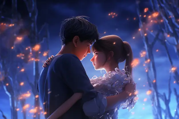Momen romantis dalam dunia anime supernatural Adegan romantis anime dengan latar supernatural