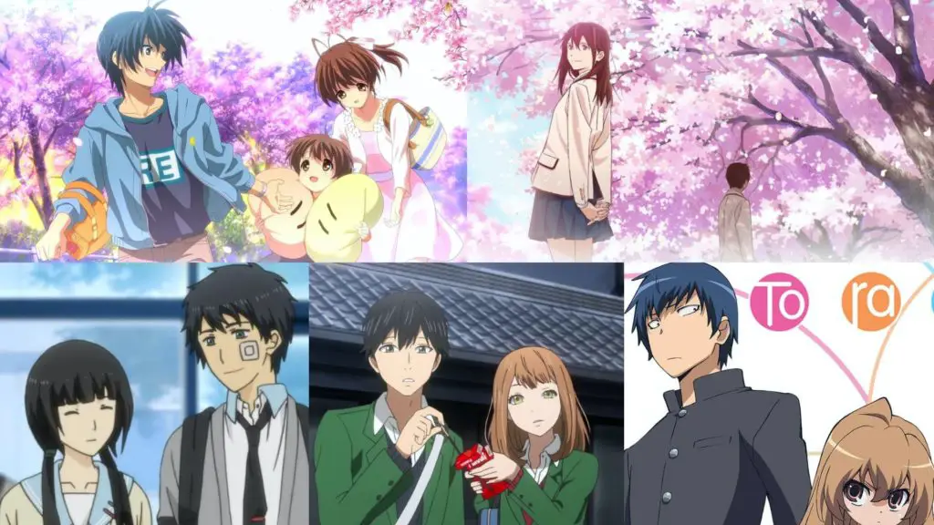 Momen manis di sekolah Adegan romantis di sekolah dalam anime