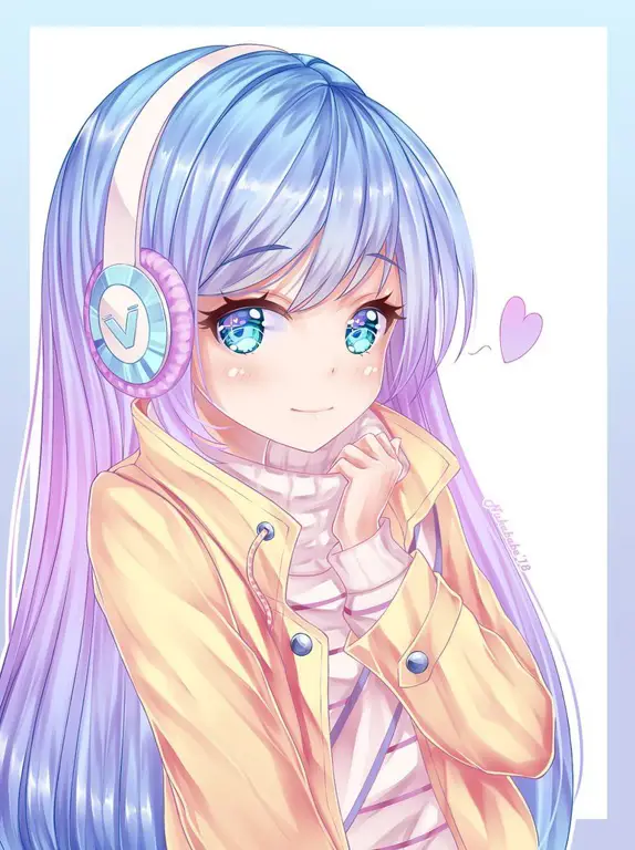 Anime dengan karakter perempuan yang lucu Gambar gadis-gadis anime yang lucu dan menggemaskan