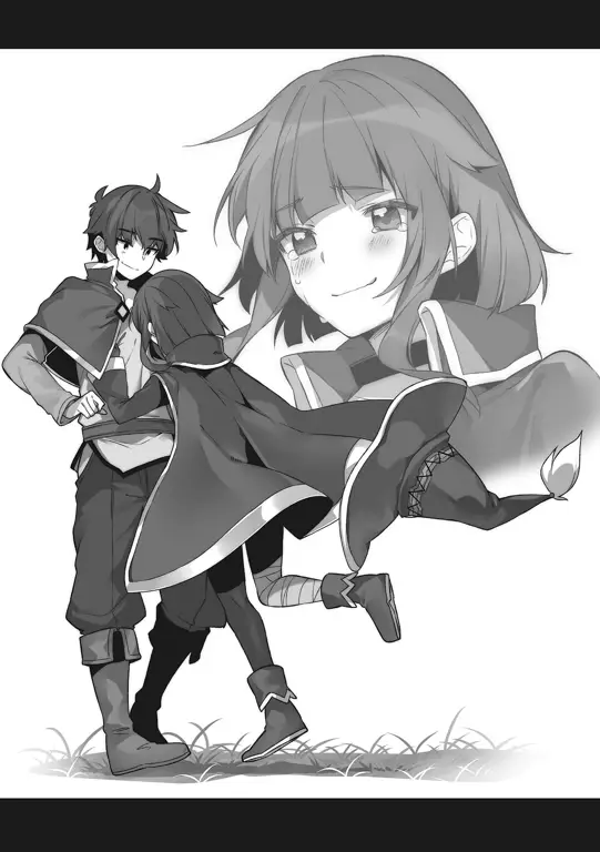 Karakter-karakter utama Konosuba dengan tingkah laku yang konyol Gambar karakter-karakter utama Konosuba