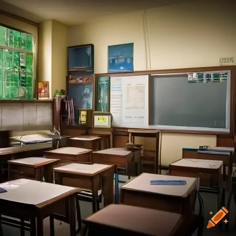 Momen-momen kocak di ruang kelas Gambar adegan lucu di kelas anime
