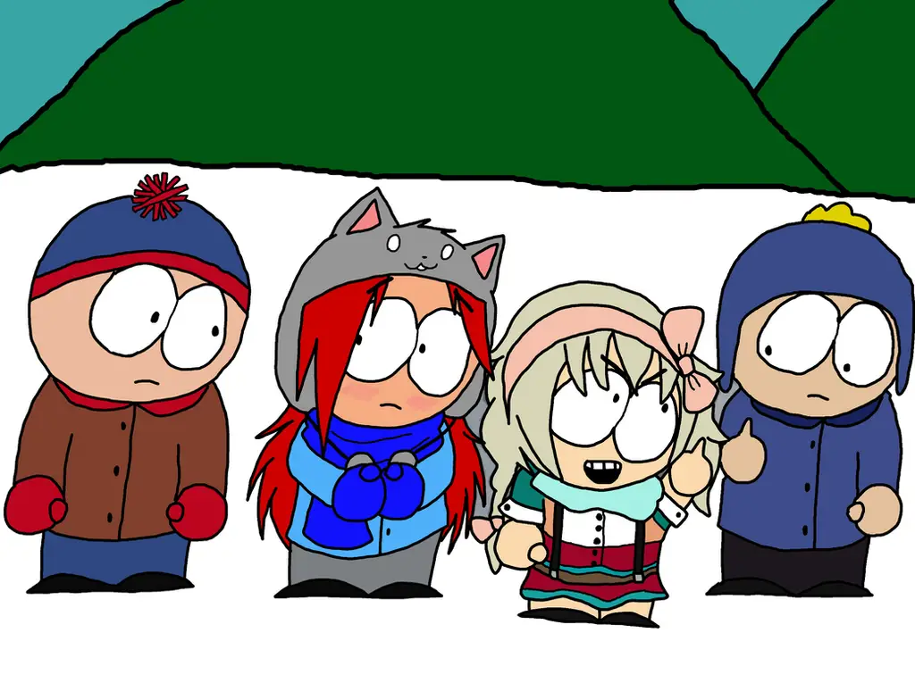 Teman-teman di Anime Karakter anime sedang berkumpul dan bersenang-senang