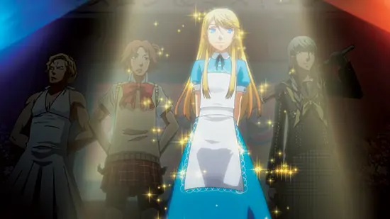 Suasana Ceria Festival Sekolah dalam Anime Gambar festival sekolah anime yang meriah dan ramai
