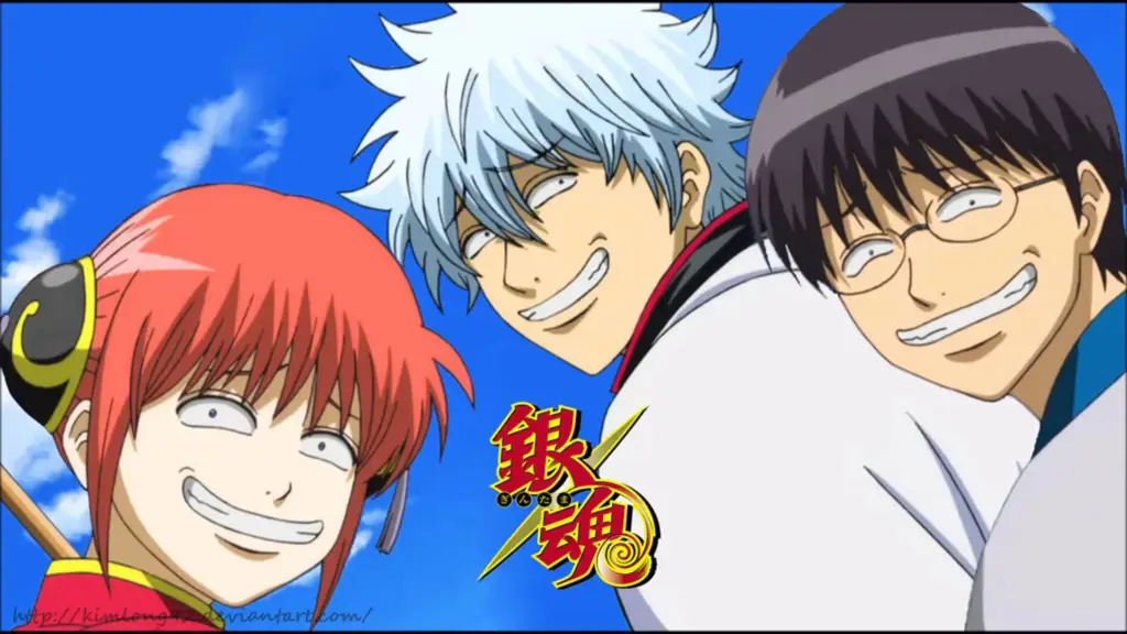 Adegan-adegan lucu dari anime Gintama Gambar cuplikan anime Gintama