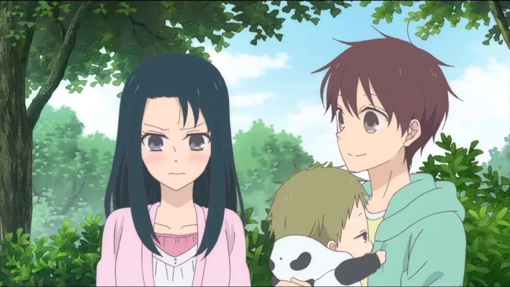 Contoh kasih sayang dan afeksi dari tokoh anime Tokoh anime menunjukkan kasih sayang kepada anak-anak