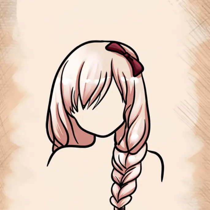 Gadis Anime Lucu Ilustrasi gadis anime yang lucu dan menggemaskan