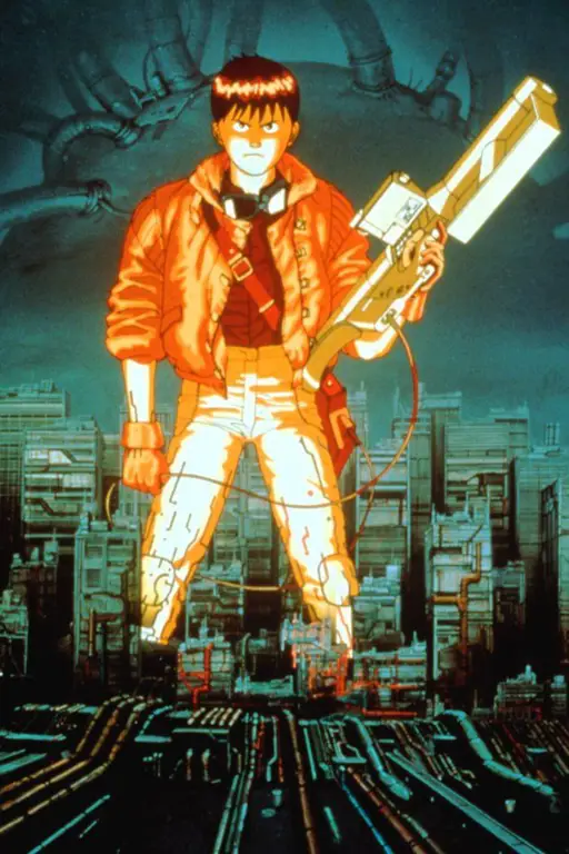 Adegan futuristik dari film Akira Gambar dari film Akira