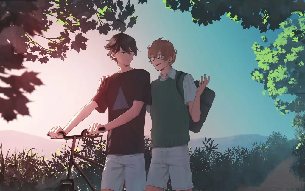 Menikmati Anime Bersama Menonton anime bersama teman
