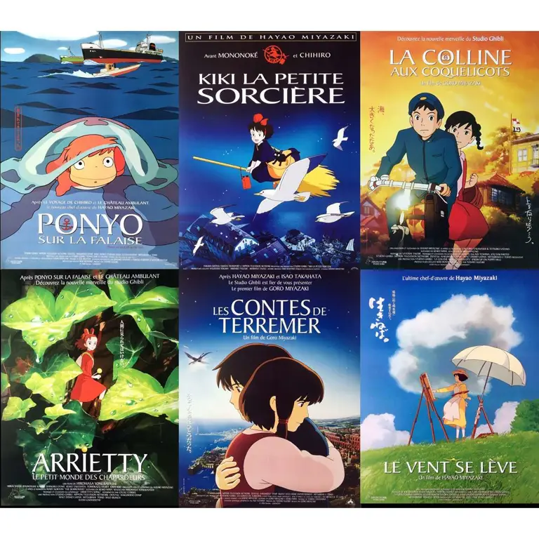 Karya-karya Terbaik Studio Ghibli Koleksi film-film Studio Ghibli